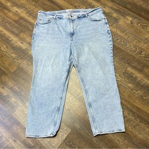 Abercrombie & Fitch Ultra High Rise Ankle Straight Womens 36/22R Blue Curve Love